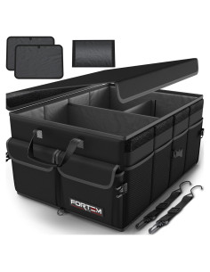 Organizador de Maletero FORTEM Plegable 50L Negro Oxford 600D