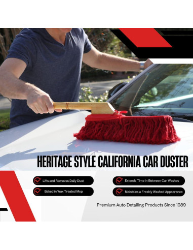 Duster de Coche California Heritage 86242 con Mango de Madera