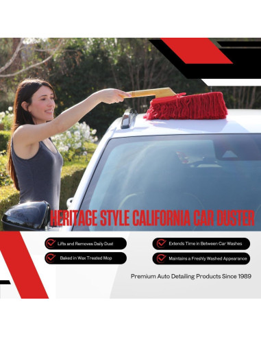 Duster de Coche California Heritage 86242 con Mango de Madera