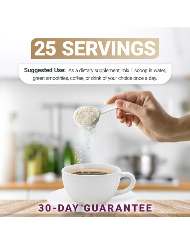 Polvo de Colágeno Dr. Berg Sin Sabor 14g Proteína 25 Porciones