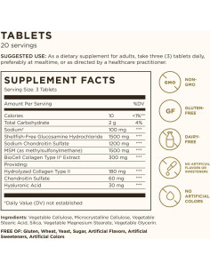 Suplemento Articular Solgar Glucosamina 60 Tabletas - Sin Gluten 2