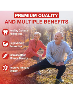 Gomitas de Calcio Citrato 1200mg con Magnesio y Vitaminas 2