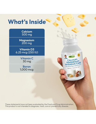 Cápsulas de Calcio y Magnesio Andrew Lessman 1000 Unidades