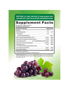 Gomas de Hierro Veganas Verdad de la Naturaleza 60 Unidades 2