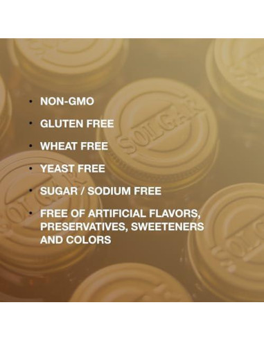 Chlorella Solgar 100 Cápsulas Vegetales - Vegano, Sin Gluten