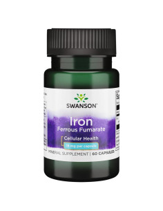 Suplemento de Hierro Swanson Fumarato Ferroso 60 Cápsulas 18mg