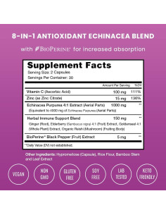 Cápsulas de Echinacea NutraChamps 1000mg - 60 Unidades 2