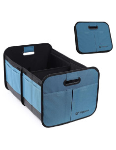 Organizador de Maletero Long Pond Azul Plegable 9 Bolsillos