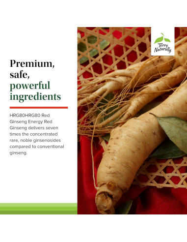 Suplemento Energético Terry Naturally Ginseng Rojo 30 Tabletas