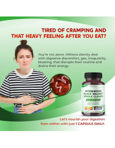 Suplemento Digestivo Ajenjo PeakPury 150 Cápsulas 150g 2