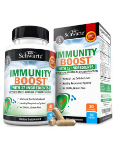 Suplemento Inmunológico BioSchwartz - Vitamina C, Zinc, 90 Cápsulas