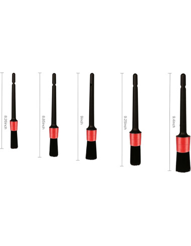 Juego de Cepillos para Detallar Autos Coltree 5 Pzs Suaves