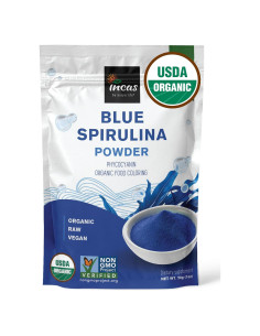 Polvo de Espirulina Azul Orgánica Incas 30g - Colorante Natural