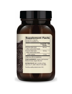 Suplemento Ajo Negro Fermentado Dr. Mercola 60 Cápsulas 2