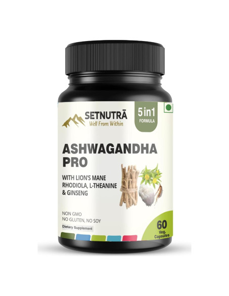 Suplemento Energético 5 en 1 Urmi Lifesciences 60 Cápsulas Veganas