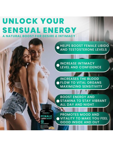Acelerador de Libido Femenina HP Supplements 60 Cápsulas