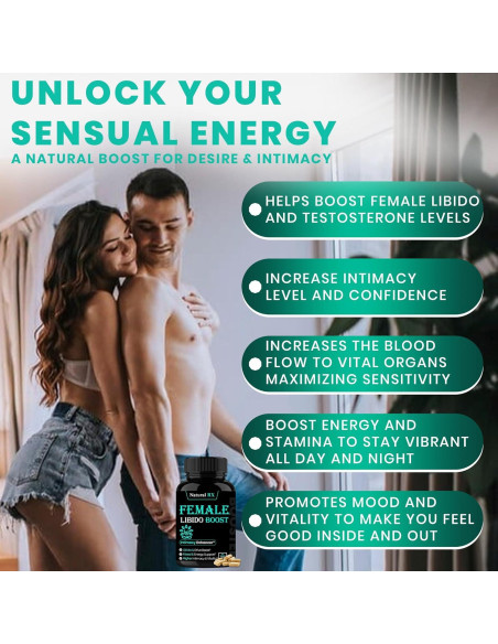 Acelerador de Libido Femenina HP Supplements 60 Cápsulas