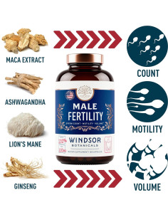 Suplemento de Fertilidad Masculina Windsor Botanicals 120 Cápsulas 2