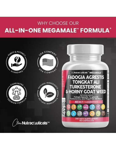 Suplemento Herbal 16 en 1 Clean Nutraceuticals - 60 Cápsulas