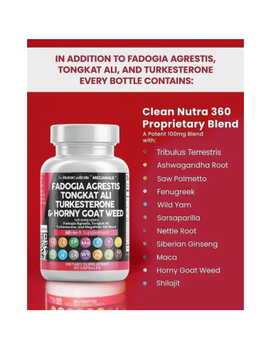 Suplemento Herbal 16 en 1 Clean Nutraceuticals - 60 Cápsulas