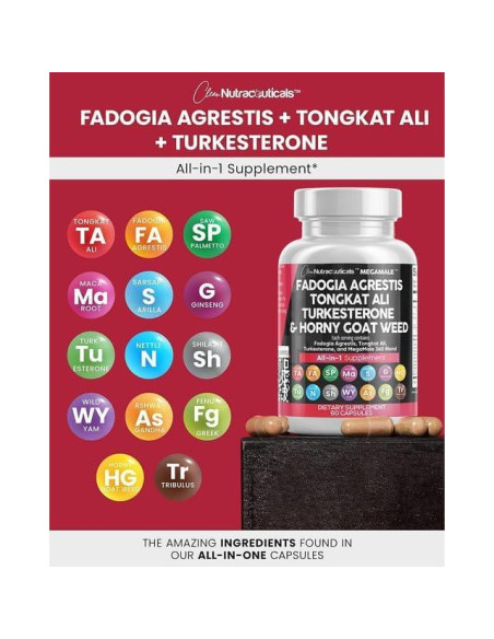 Suplemento Herbal 16 en 1 Clean Nutraceuticals - 60 Cápsulas