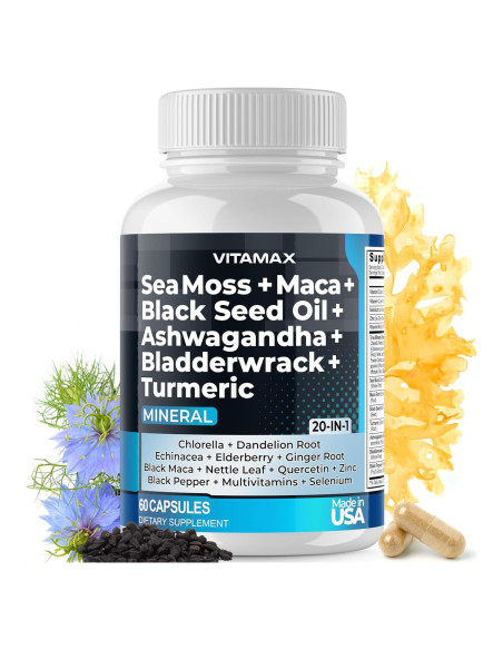 Suplemento Vitamínico Vitamax 60ct - Miel de Manuka, No OGM, Vegano