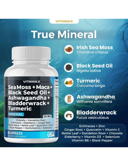 Suplemento Vitamínico Vitamax 60ct - Miel de Manuka, No OGM, Vegano