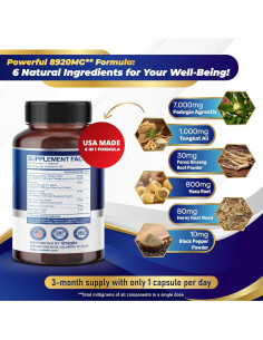 Cápsulas Sotalix Fadogia Agrestis 150 Unidades - Energía y Vitalidad 2