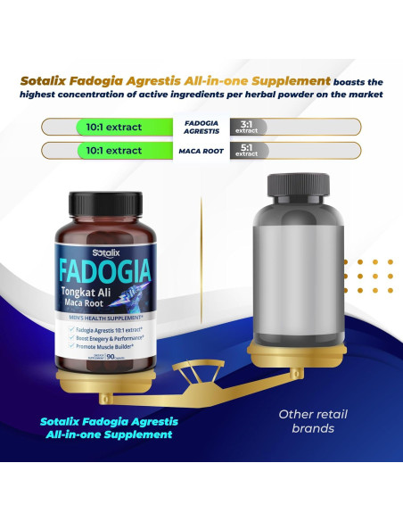 Cápsulas Sotalix Fadogia Agrestis 150 Unidades - Energía y Vitalidad