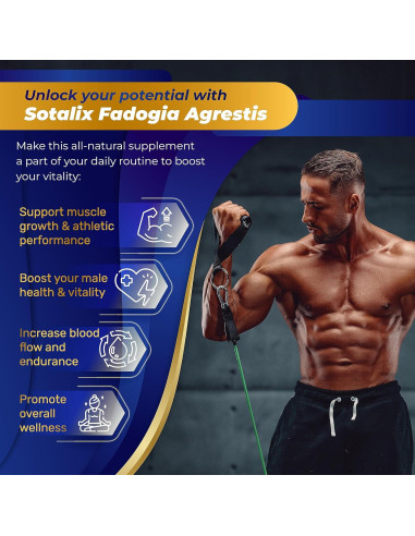 Cápsulas Sotalix Fadogia Agrestis 150 Unidades - Energía y Vitalidad
