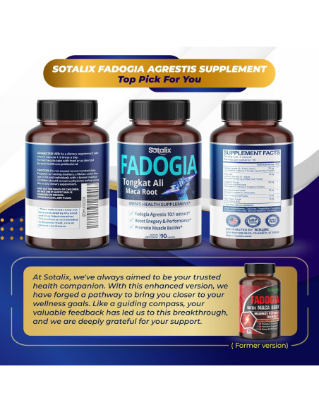 Cápsulas Sotalix Fadogia Agrestis 150 Unidades - Energía y Vitalidad