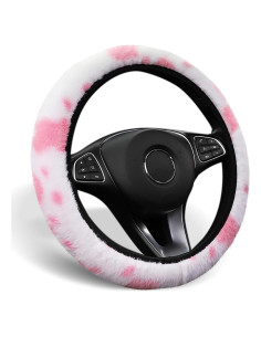 Funda de Volante ALEMODR Terciopelo Rosa 38 cm Universal