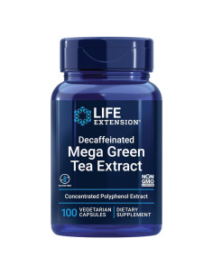 Extracto de Té Verde Mega Descafinado Life Extension 100 Cápsulas