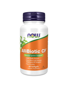 Suplemento Inmunológico AlliBiotic CF NOW 60 Softgels