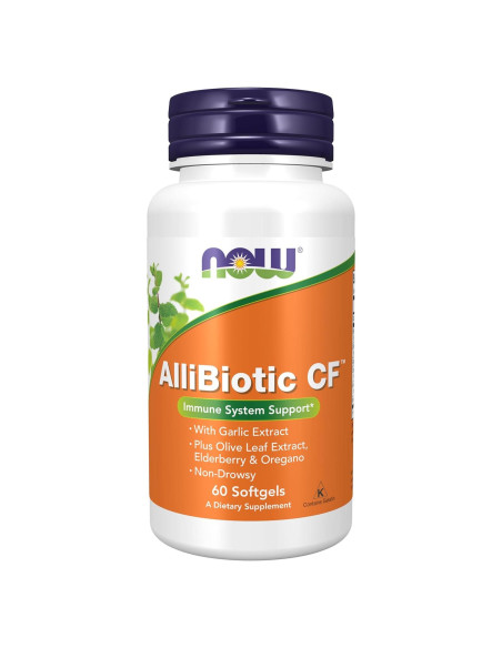 Suplemento Inmunológico AlliBiotic CF NOW 60 Softgels