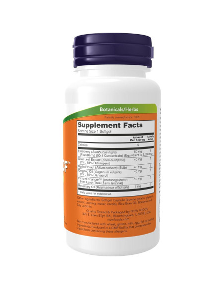 Suplemento Inmunológico AlliBiotic CF NOW 60 Softgels