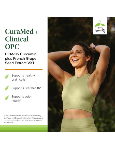 Suplemento de Cúrcuma Terry Naturally CuraMed 60 Gelatinas