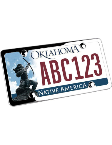 Marcos de Placa de Licencia Ohuhu Acero Inoxidable Plata 2 Pcs