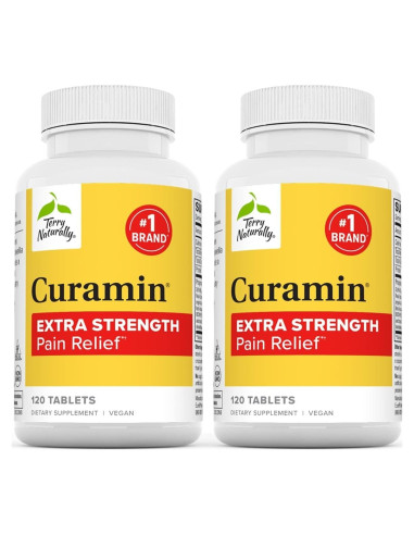 Suplemento Curamin Extra Strength Terry Naturally 120 Tabletas