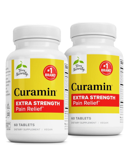 Suplemento Curamin Extra Strength Terry Naturally - 60 Tabletas