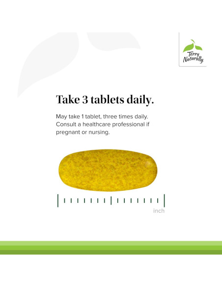 Suplemento Curamin Extra Strength Terry Naturally - 60 Tabletas