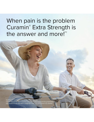 Suplemento Curamin Extra Strength Terry Naturally 120 Tabletas