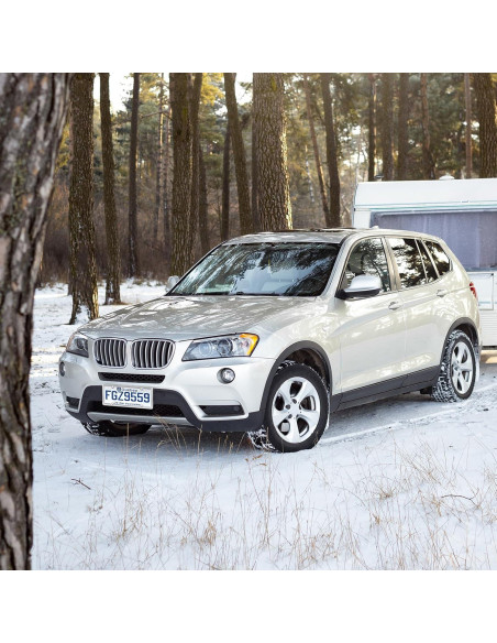 Marcos de Placa de Licencia Ohuhu Acero Inoxidable Plata 2 Pcs