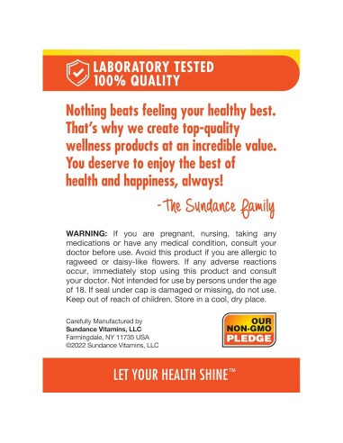 Cápsulas de Cardo Mariano Sundance 1000mg | 60 Unidades | Suplemento Herbal Sin OGM