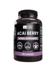 Cápsulas de Baya de Acai 365 Unidades - Ingredientes Orgánicos Puros