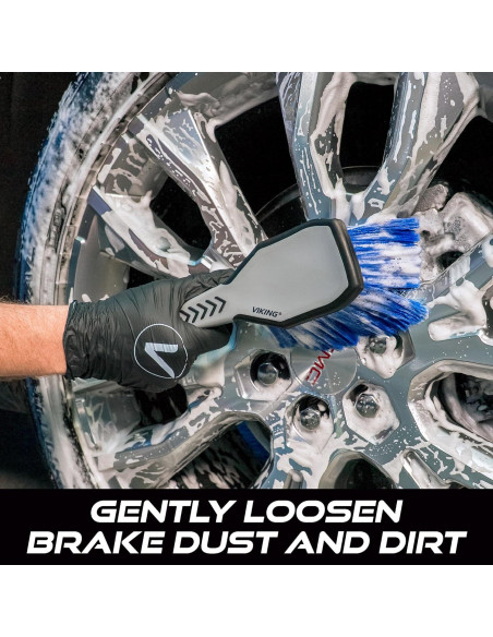 Cepillo de Rueda VIKING Ergonomico para Limpieza de Llantas