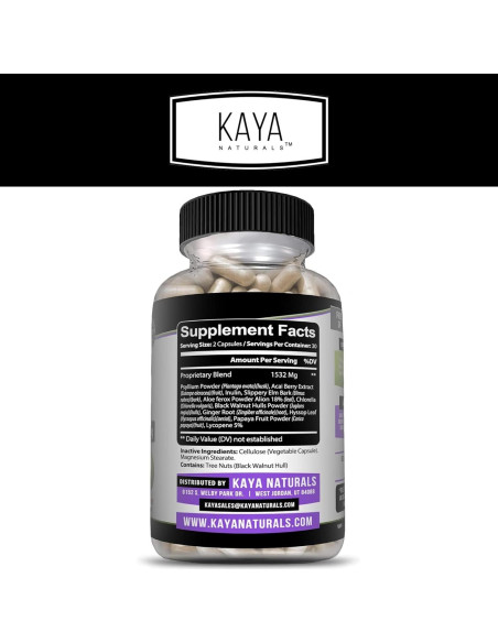 Suplemento Herbal Kaya Naturals Max Detox 1532 mg 60 Cápsulas Suplemento Herbal Kaya Naturals Max Detox 1532 mg 60 Cápsulas