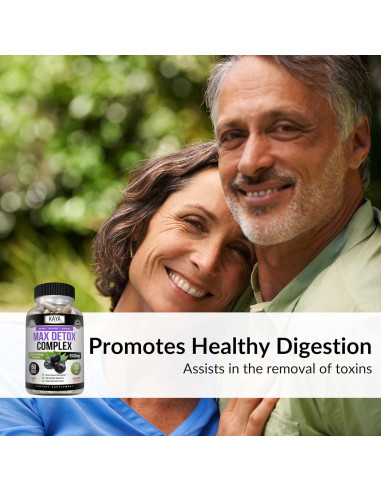 Suplemento Herbal Kaya Naturals Max Detox 1532 mg 60 Cápsulas