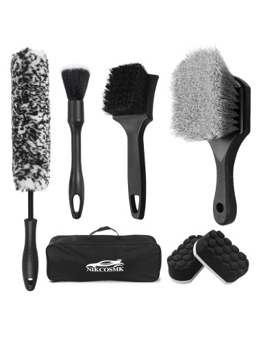 Kit de Cepillos para Ruedas NIKCOSMK 7 Piezas - Limpieza Eficaz