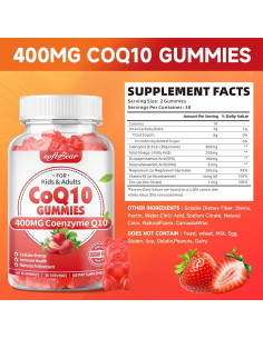 Gominolas CoQ10 Softbear 400mg Sabor Fresa 60 Unidades 2